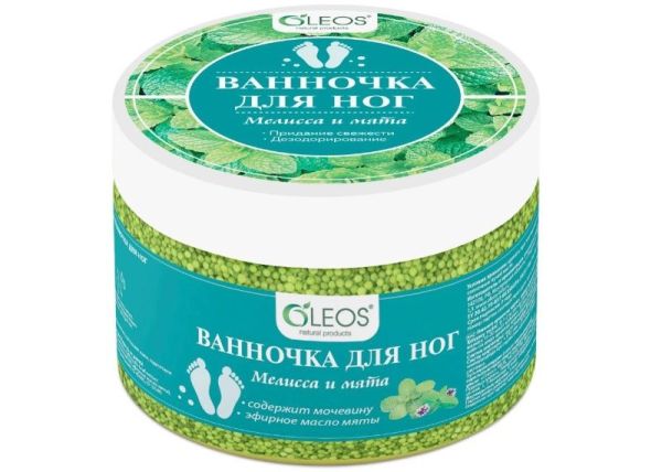 Изображение товара Ванночка для ног Мелисса и Мята Oleos 220г Ванночка для ног Мелисса и Мята Oleos 220г фотография