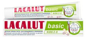 Зубная паста Basic Kids 2-6 лет Лакалют 60мл