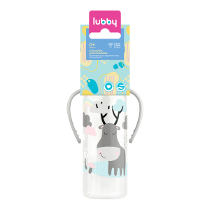 Lubby бутылочка с соской Малыши и Малышки от 0 месяцев 250мл классика