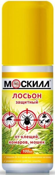 Москилл лосьон универсальный от комаров, мошек, клещей 100мл фотография