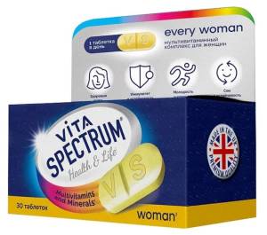 Витамины для женщин VitaSpectrum 30 таблеток