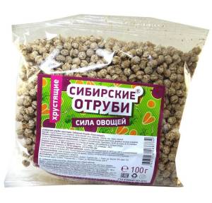 Отруби пшеничные Сибирские сила хрустящие овощные 100гр