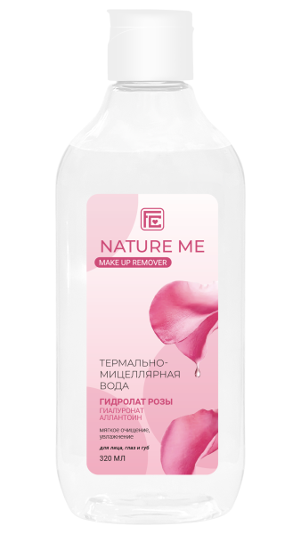 Изображение товара Термально-мицеллярная вода для лица Nature Me с гидролатом розы Фэмили Косметик 320мл Термально-мицеллярная вода для лица Nature Me с гидролатом розы Фэмили Косметик 320мл фотография