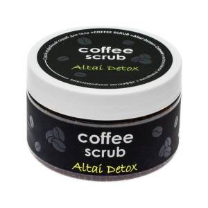 Кофейный скраб для тела сухой Coffe Scrub сияние Алфит Плюс 250мл 